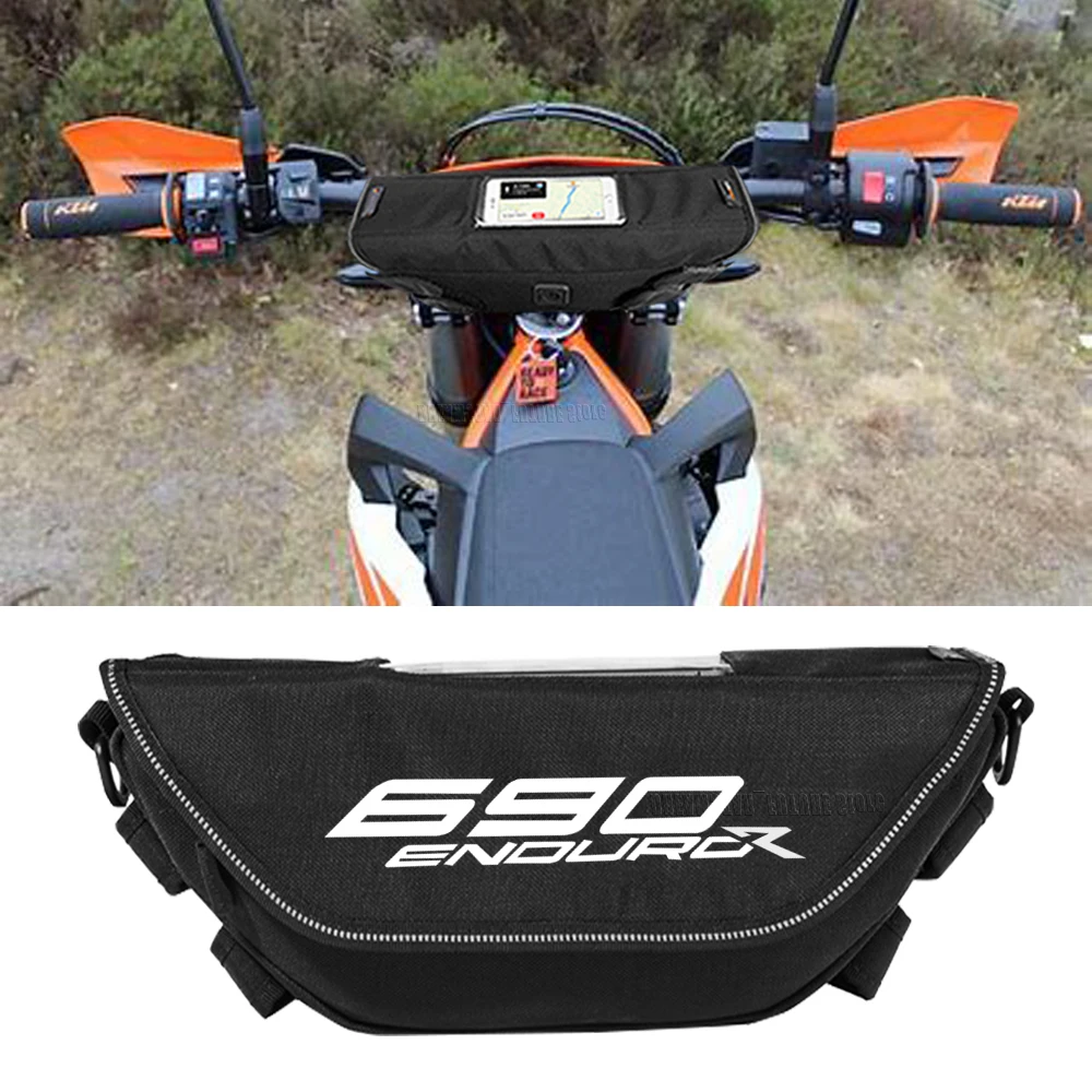 

For 1290 Super Adventure 2014-2020 2019-2021 690 Enduro R Waterproof motorcycle handlebar travel navigation bag