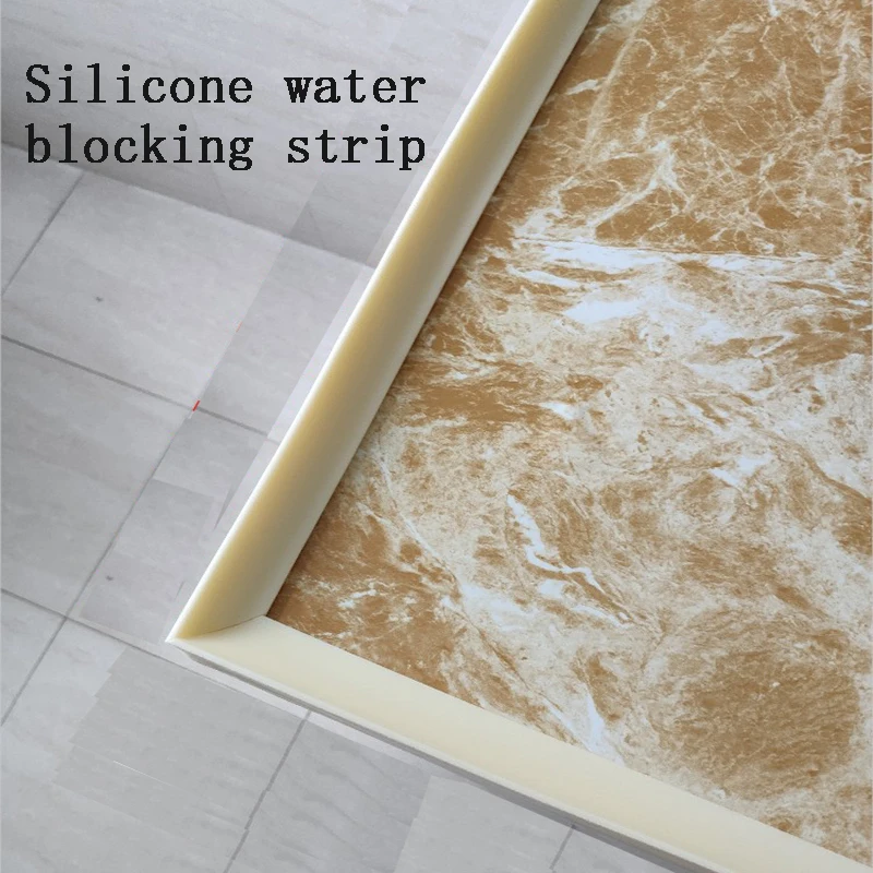 Silicone Water Blocking Strip Kitchen Countertop Waterproof Blocking Strip Stove Countertop Cabinet Gap Filling Strip Sink Edge