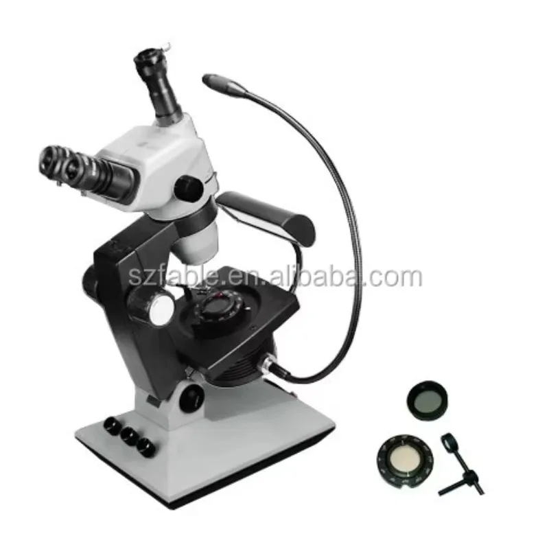Jewelry Student Gemology Study Tool With 4 Illumination Systems 10X-67.5x Multifunction Optical Microscope