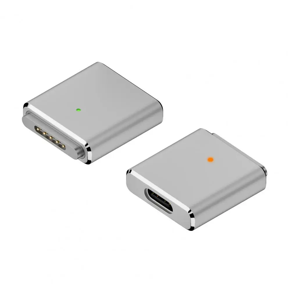 Vervangbaar Voor Magsafe3 Adapter Type-C Vrouwelijk Naar 5pin Hoog Vermogen Output 100W Adapter Met Led Voor Macbook/Pro/Air Voor Snel