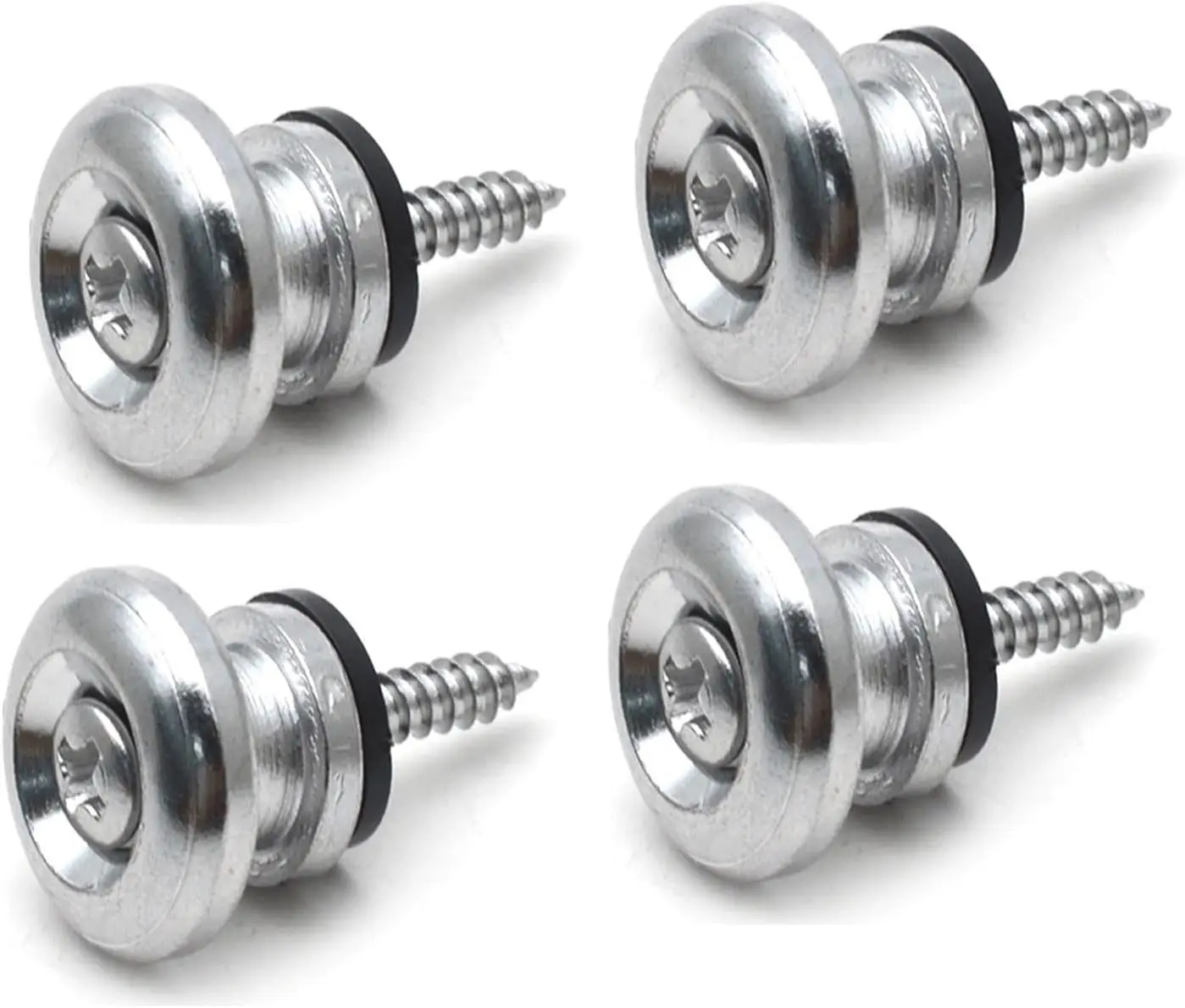 

4Pcs Guitar Strap Button Lock Set Secure Replacement for Acoustic Electric Bass Ukulele End Pins Accessories Guitar Strap Pin