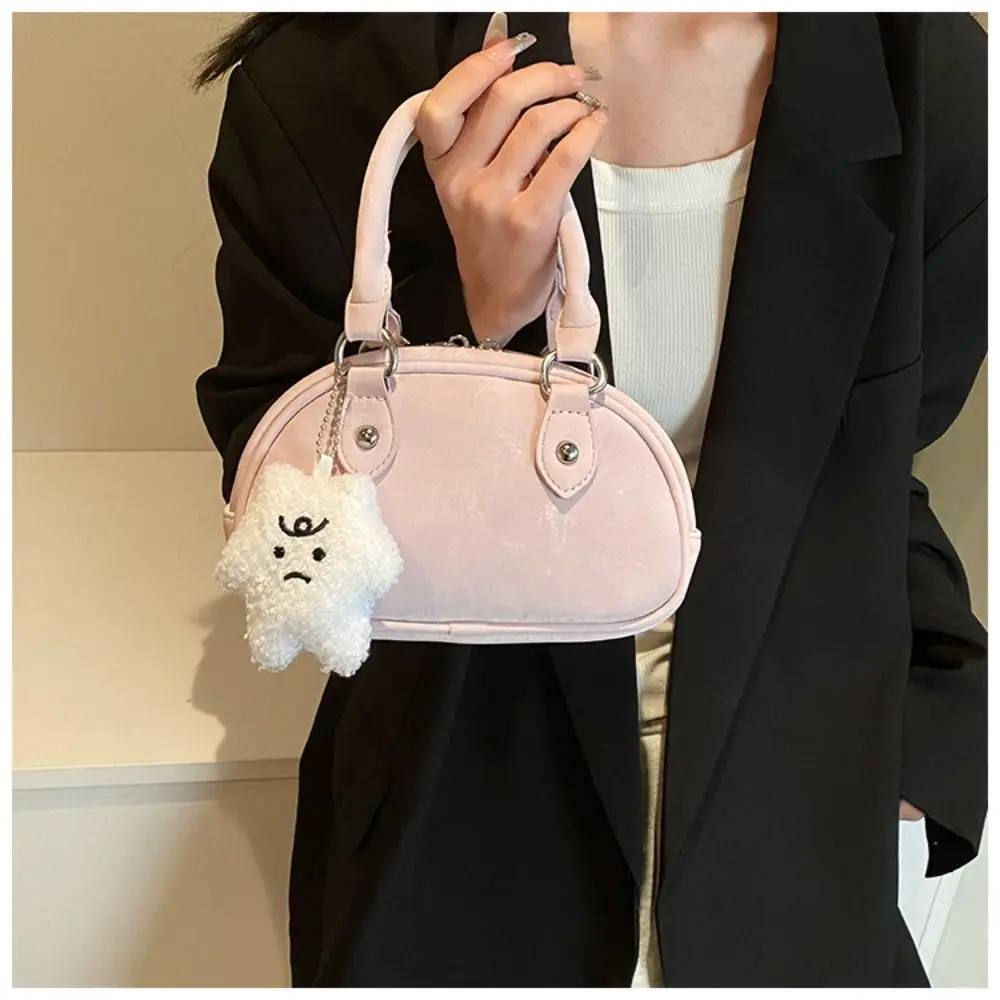 Purses Crossbody Bag Casual Pu Large Shoulder Bag with Belt with Pendant Messenger Bag Girl