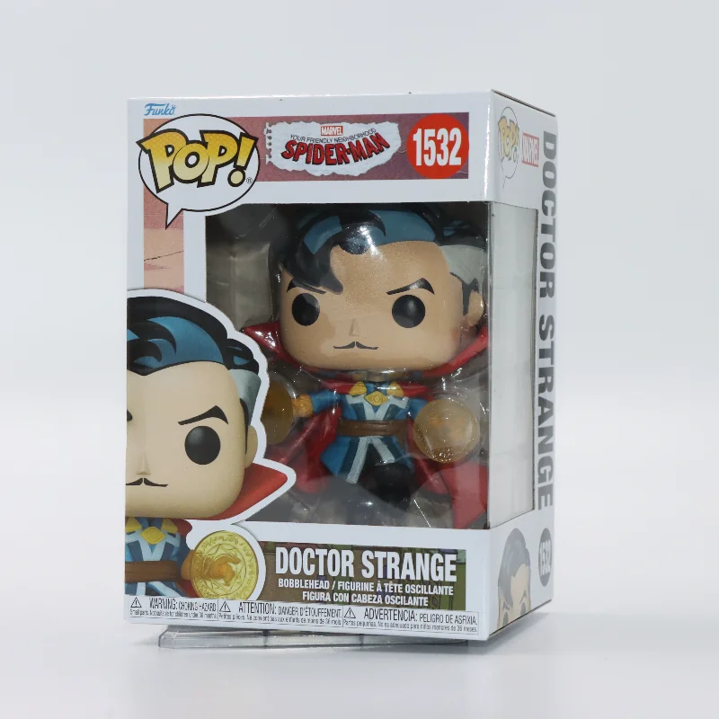 Figura de acción original Funko POP Marvel Spider-Man Doctor Strange # 1532 figura de vinilo de Anime héroe regresa modelo juguete regalo para niños