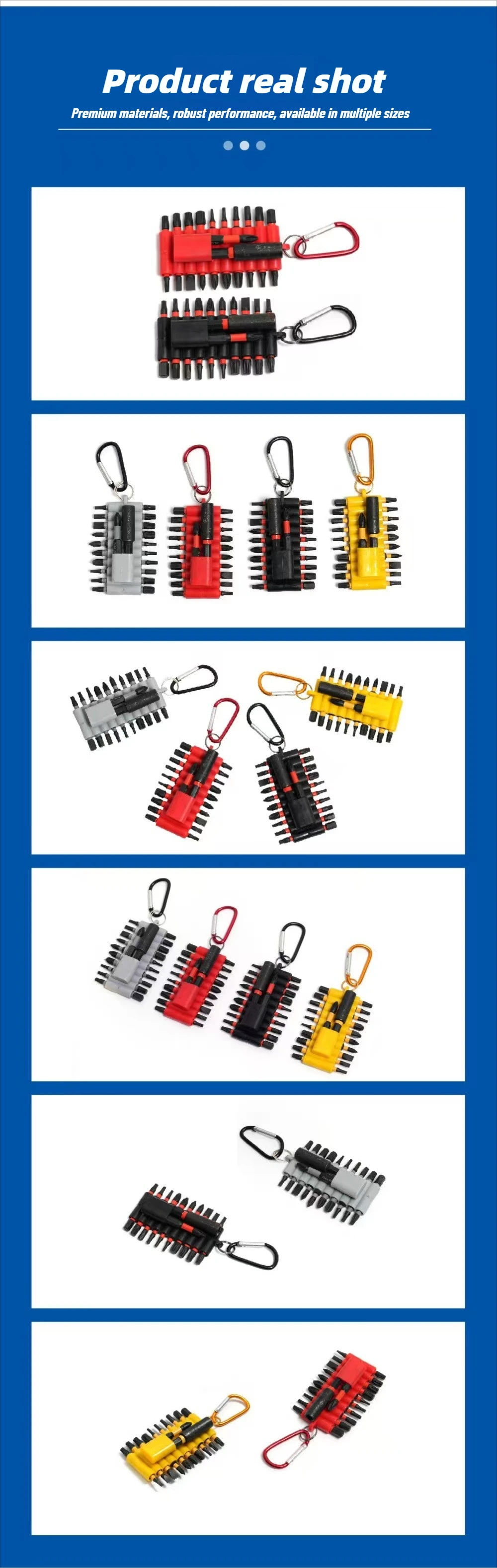 PRO 22-teiliges Schlagschrauber-Bit-Set mit Organizer-Hülle, 25mm Magnetische S2-Stahl Multi-Schraubendreher-Bits und 1 Stück Bithalter – Detail 7