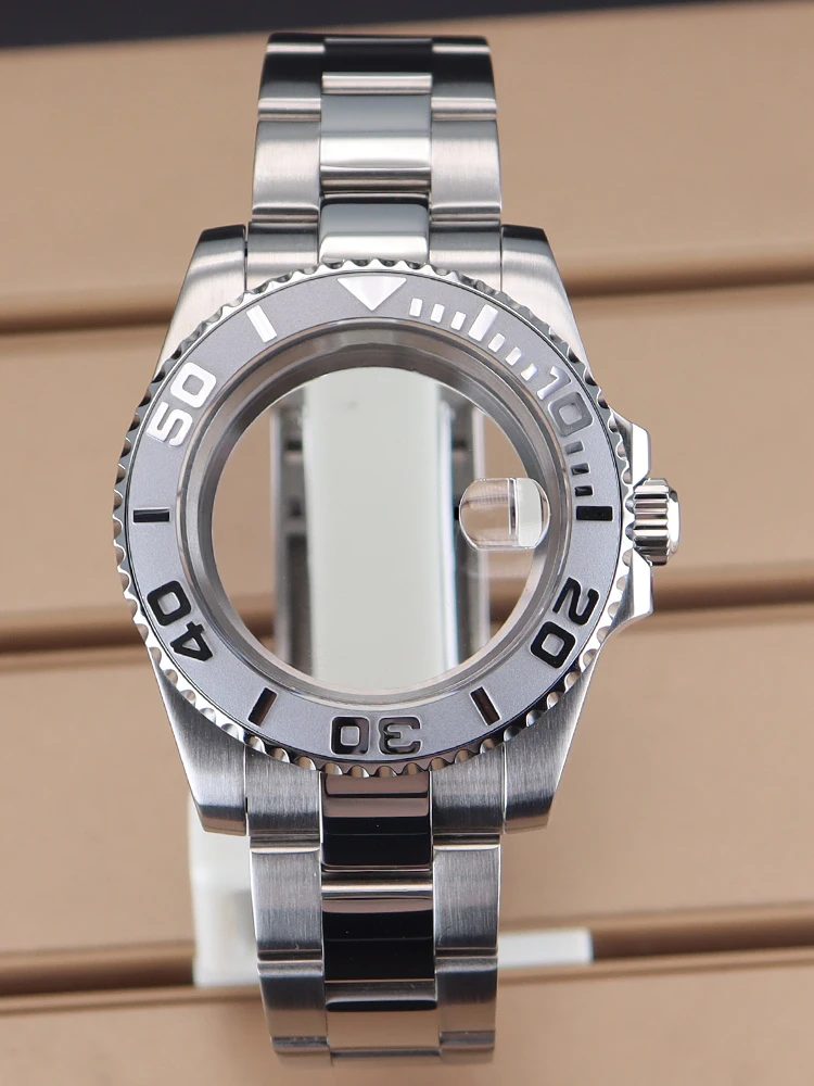 

40mm Mechanical Watch Case Stainless Steel Strap Sapphire Glass for NH35 NH36 NH34 NH38 Miyota 8215 Eta 2824 Movt SUB GMT Yacht