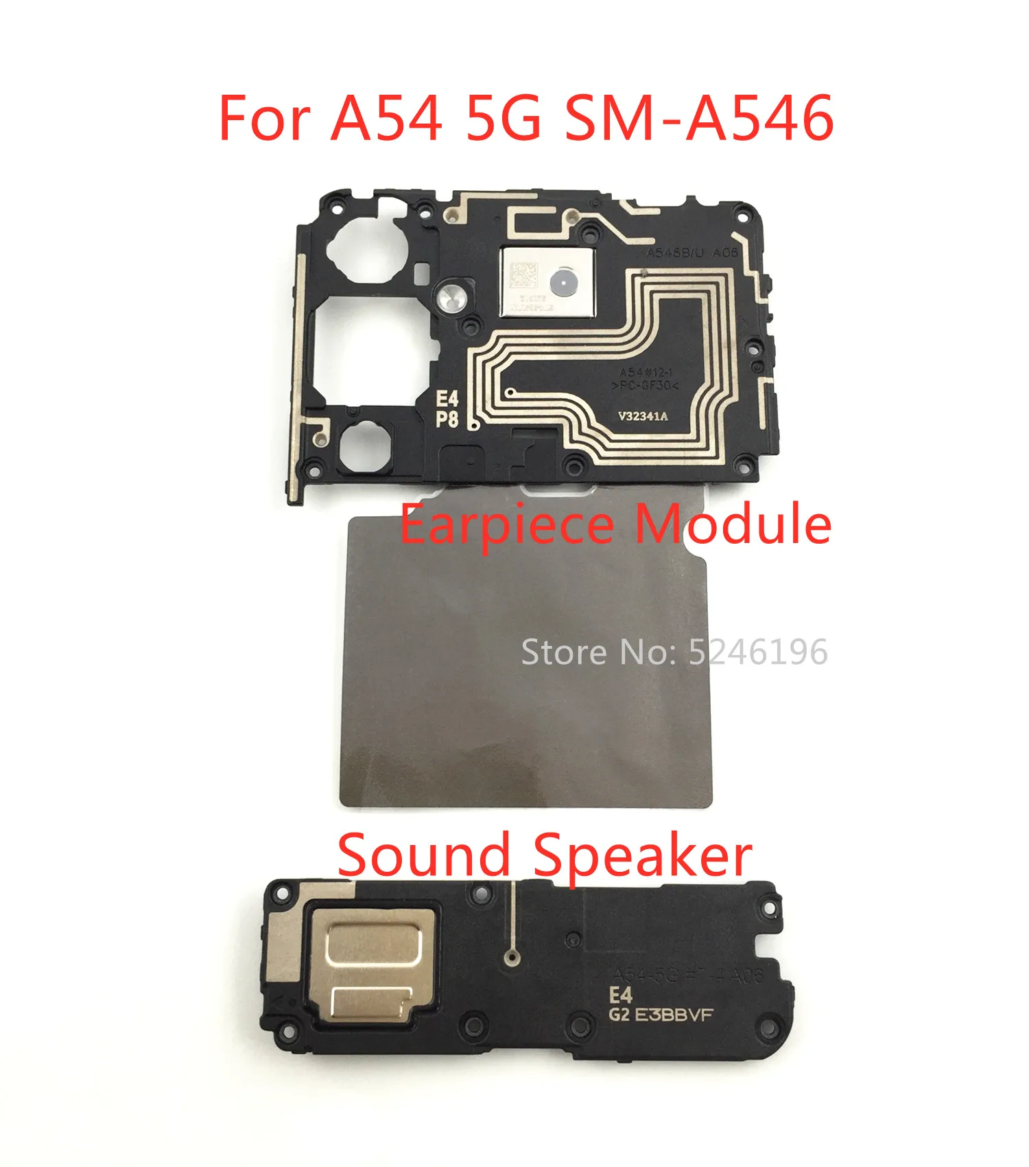 1 Uds. De carga inalámbrica NFC + módulo de auricular altavoz de sonido inferior para Samsung Galaxy A54 5G SM-A546B SM-A546U SM-A546 pieza de repuesto