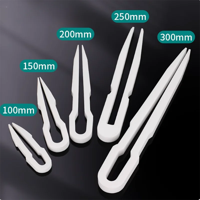

Polytetrafluoroethylene tweezers thickened PTFE high temperature and acid and alkali resistance 100mm150mm200mm250mm300mm