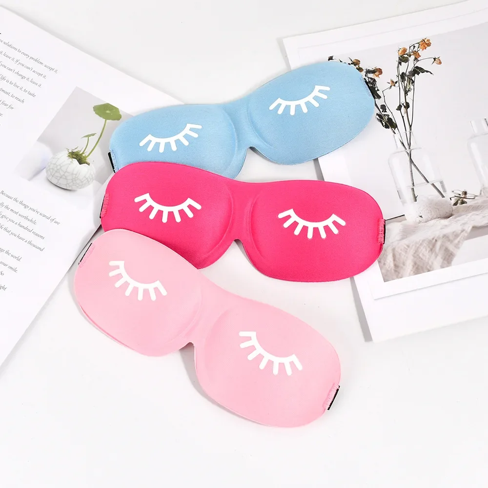 3D Sleep Mask Beauty Eyelash Sleeping Eye Mask Eyeshade Sleep Aid Travel Outdoor  Eyes Rest Relax Eyecover Health Care