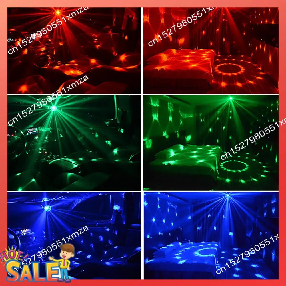 ABCL USB عمود إضاءة LED المرحلة RGB Mini DJ ديسكو أضواء الكرة الصوت كشاف ضوئي للحفلات للسيارة المنزل KTV الصوت المنشط