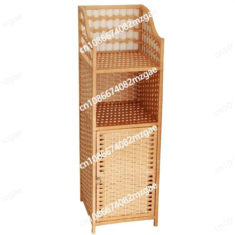 

Минималистичная креативная прикроватная тумбочка, имитация плетения лозы, держатель для хранения, угловая прикроватная тумбочка, многослойный шкаф для спальни