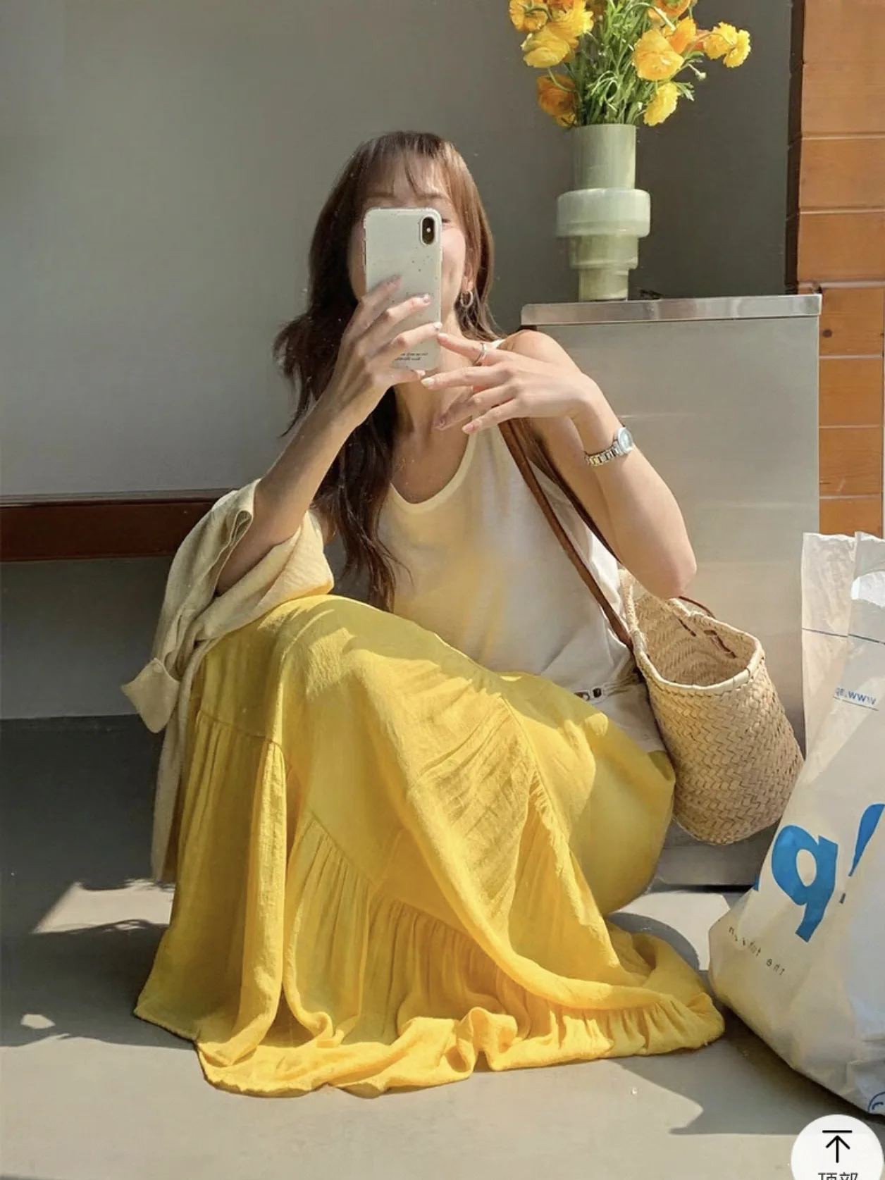 Cotton and linen midi skirt for women's summer  style,elegant and floor length skirt A-line pleated princess skirt midi skirt