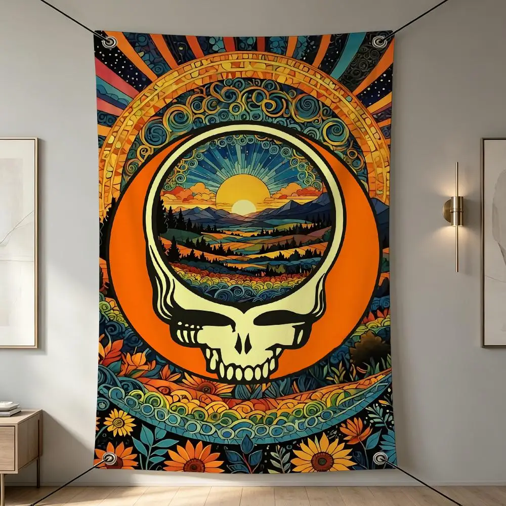 Band G-Grateful Dead Flags, Outdoor Decorations, Music Bars, Home Interiors, Patio and Garden Decorations