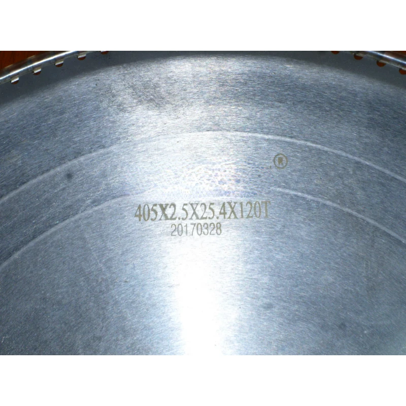 Lama per sega in alluminio per brasatura al carbonio in rame e carburo cementato con dente a scala piatta