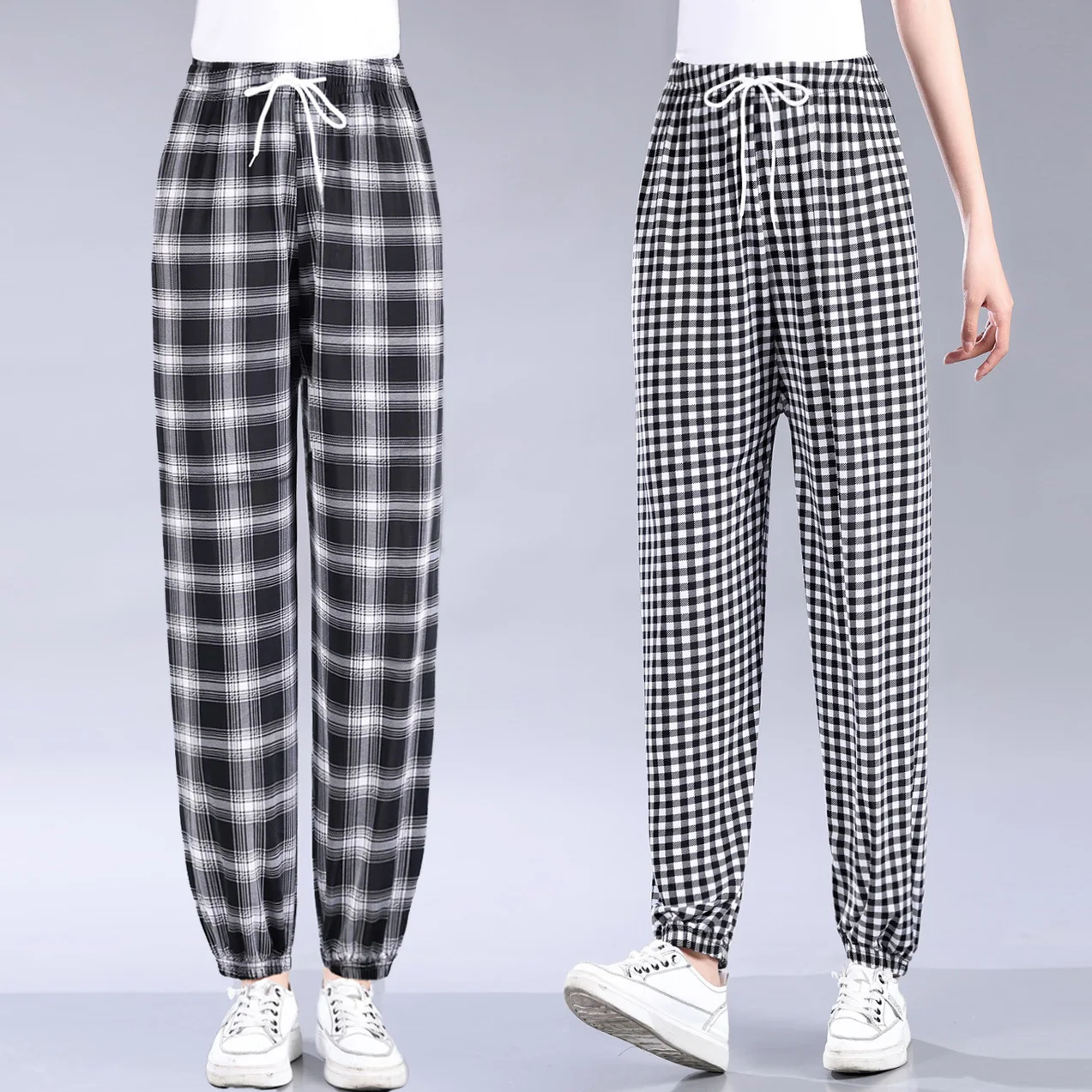 2024 Summer New High Waist Pants Women's Fashion Lantern Pants Women's Loose Casual Pants Women's Paid Pants Women