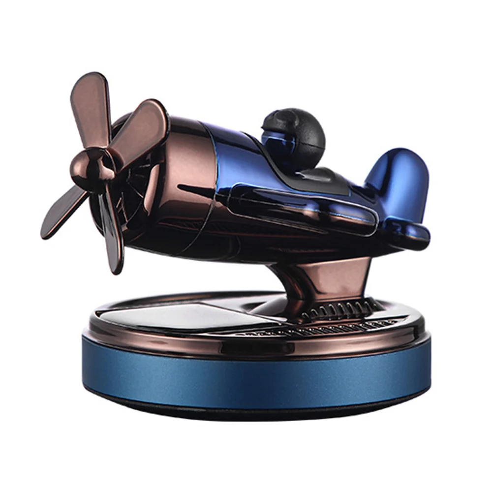 

Solar Car Air Freshener Blue Color ABS Aluminum Alloy Fragrance Diffuser Essential Oil Adornment Home Decor Vehicle Aromatherapy