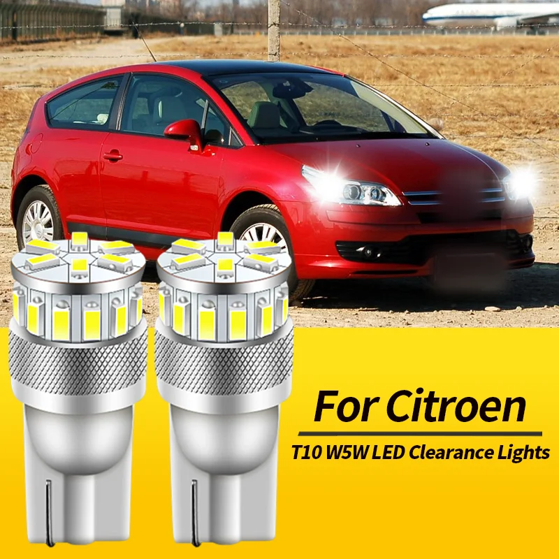 2 uds T10 W5W luces LED de liquidación Canbus para Citroen C4 Coupe 2004-2010 Aircross 2011-2018 1 2004-2011 DS3 09-15 accesorios de coche