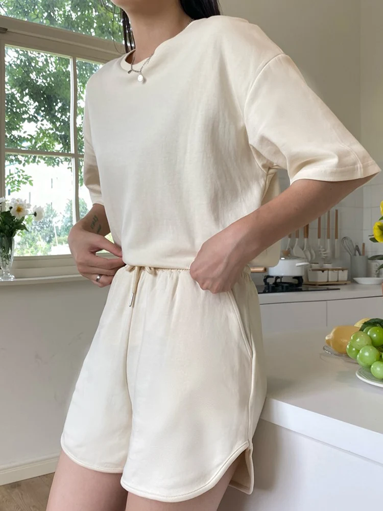 Summer 2025 Anti-Aging Slimming Casual Fitn Running Sportswear Hoodie ort Sve Two-Piece Set Women's Clothes