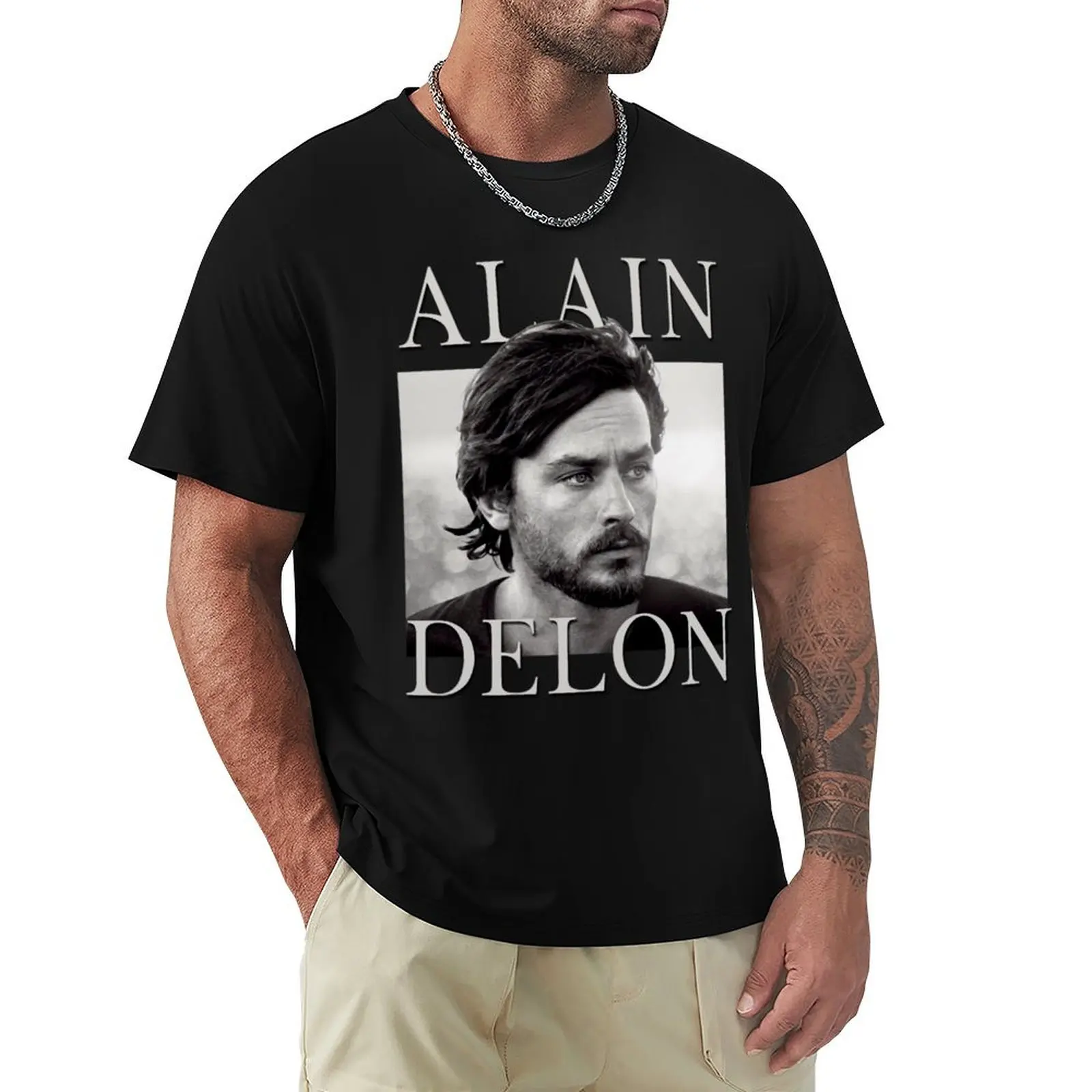 alain delon french T-Shirt Urban Style Print T-Shirt