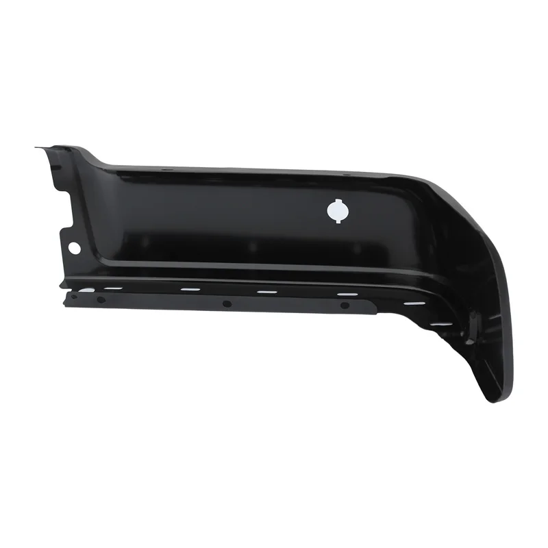 المصد الأيسر والأيمن مع ثقوب أغطية نهاية سوداء المصد الخلفي الفولاذي شريط الوجه ينتهي المصد لـ 2009-2014 Ford F150 #6