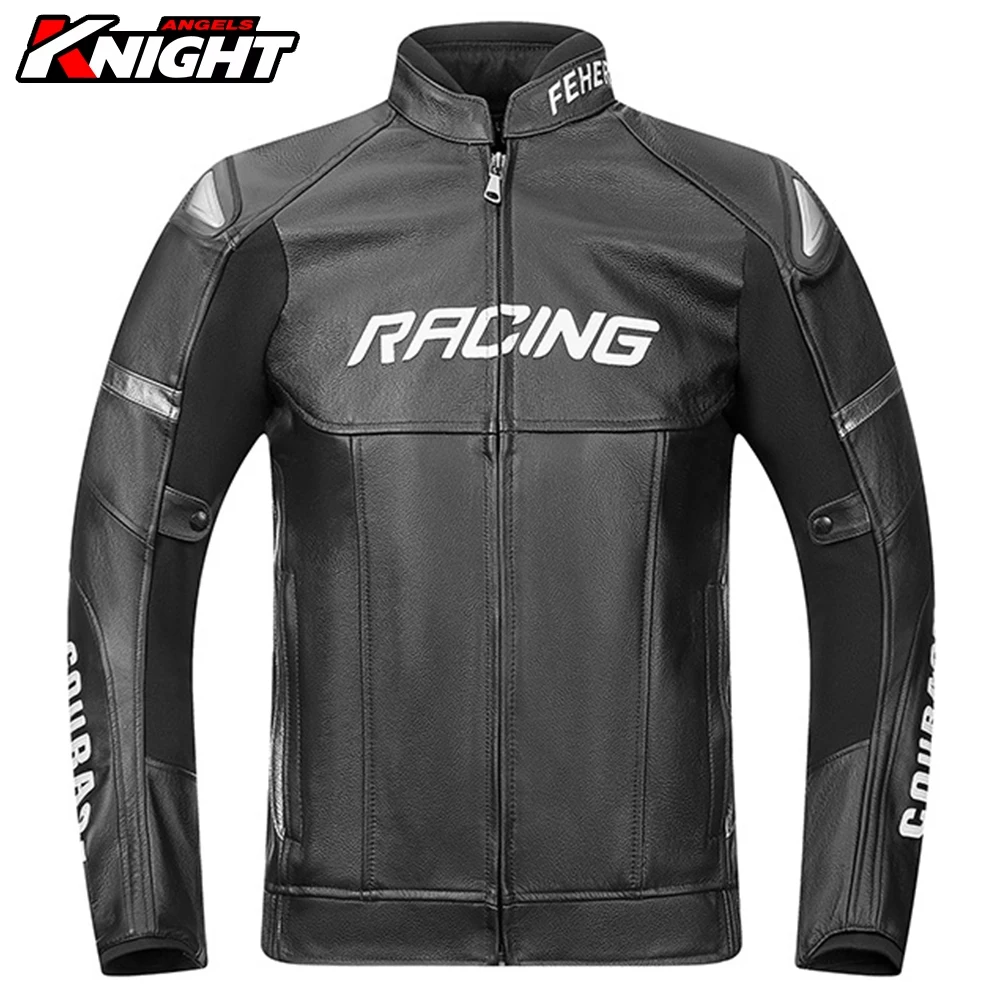 

Motorcycle Jacket Men Leather Motocross Jacket Chaqueta Moto Moto Racing Riding Jacket Waterproof Protective Gear