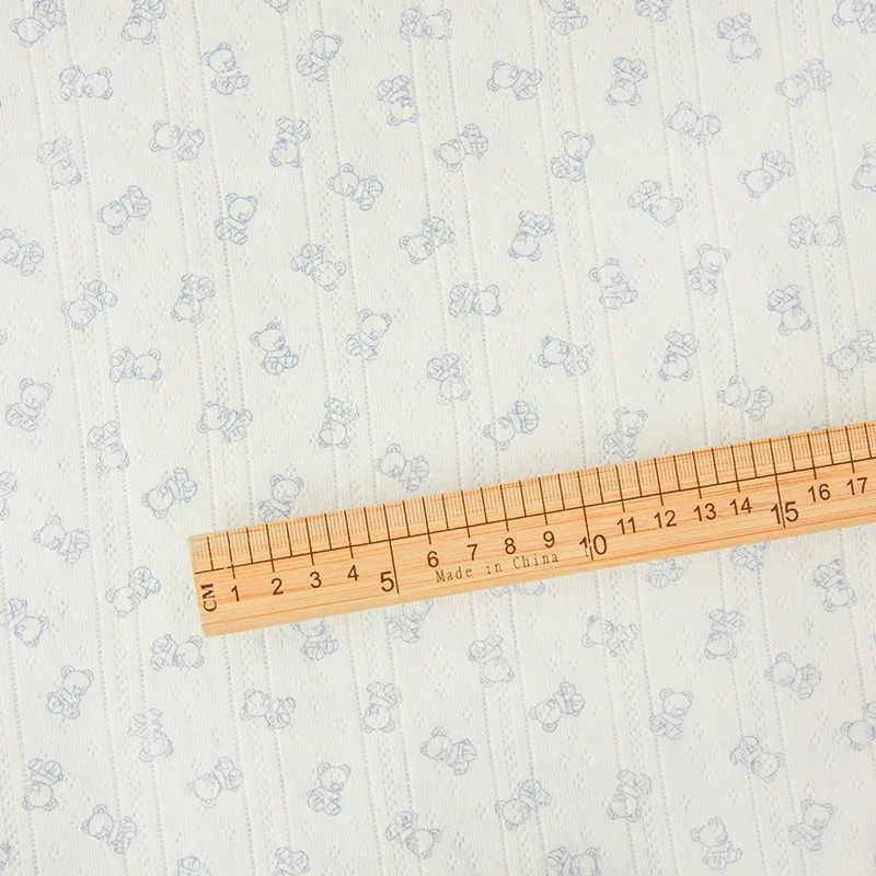 85x50cm/180x200cm Soft 100% Cotton Jacquard Fabric For Children\'s Pajamas Home Clothes T-shirts Dress Handmade DIY Fabric