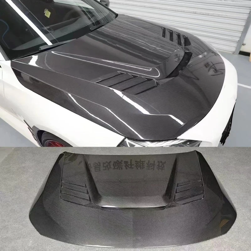 

For Bmw G87 M2 V Style Dry Carbon Fiber Engine Hood Bonnet Car Body Kit