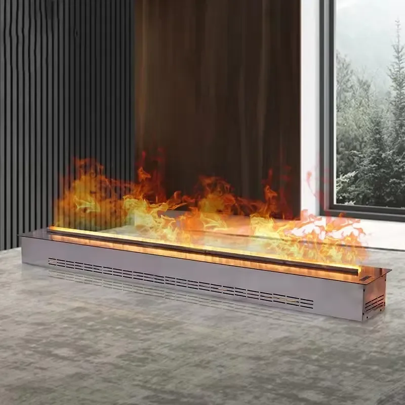 For Modern TV Stand Electric Fireplace with Remote & App Control for & Hotel Use