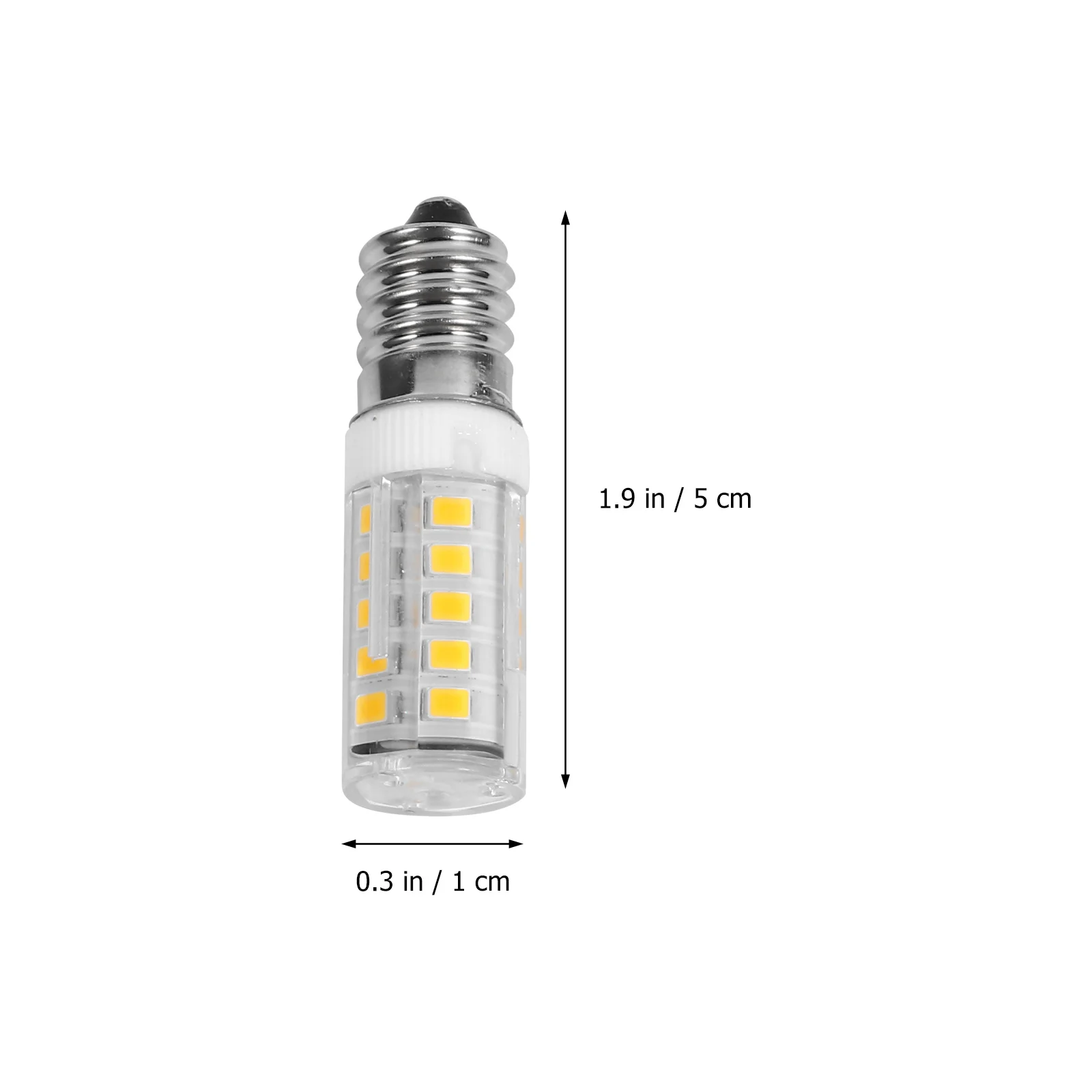 2Pcs LED Energy Efficient Replacement Bulbs E14 Low Power for Kitchen Ventilator Sewing Machine Warm Light Lamp
