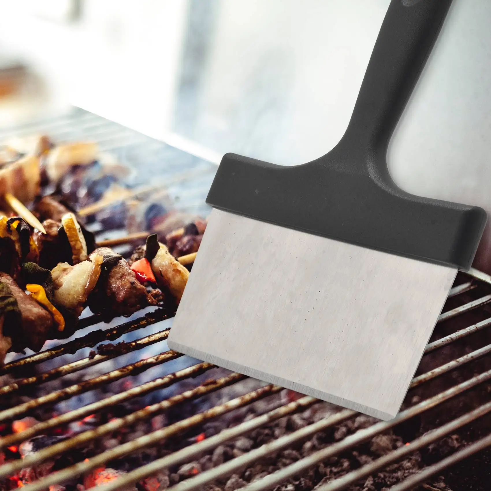 

F-T Универсальный набор для чистки сковороды, набор инструментов для чистки гриля для горячих или холодных поверхностей, скребок, щетки для чистки