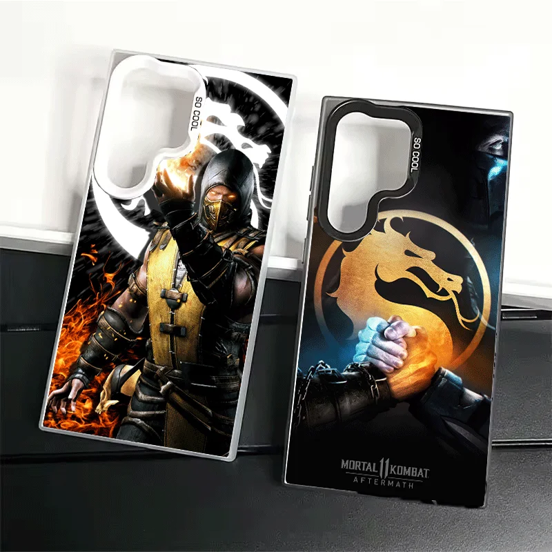 Mortal Kombat Game Soft Phone Case for Samsung Galaxy S24 S25 FE S26 Edge S23 Ultra S22 Plus S21 + Shockproof Cover Back Shell