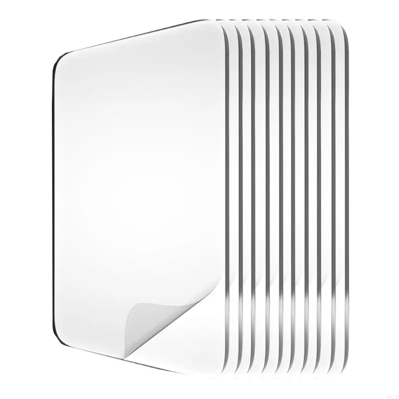 Gói 10 nhãn dán băng bên rõ ràng