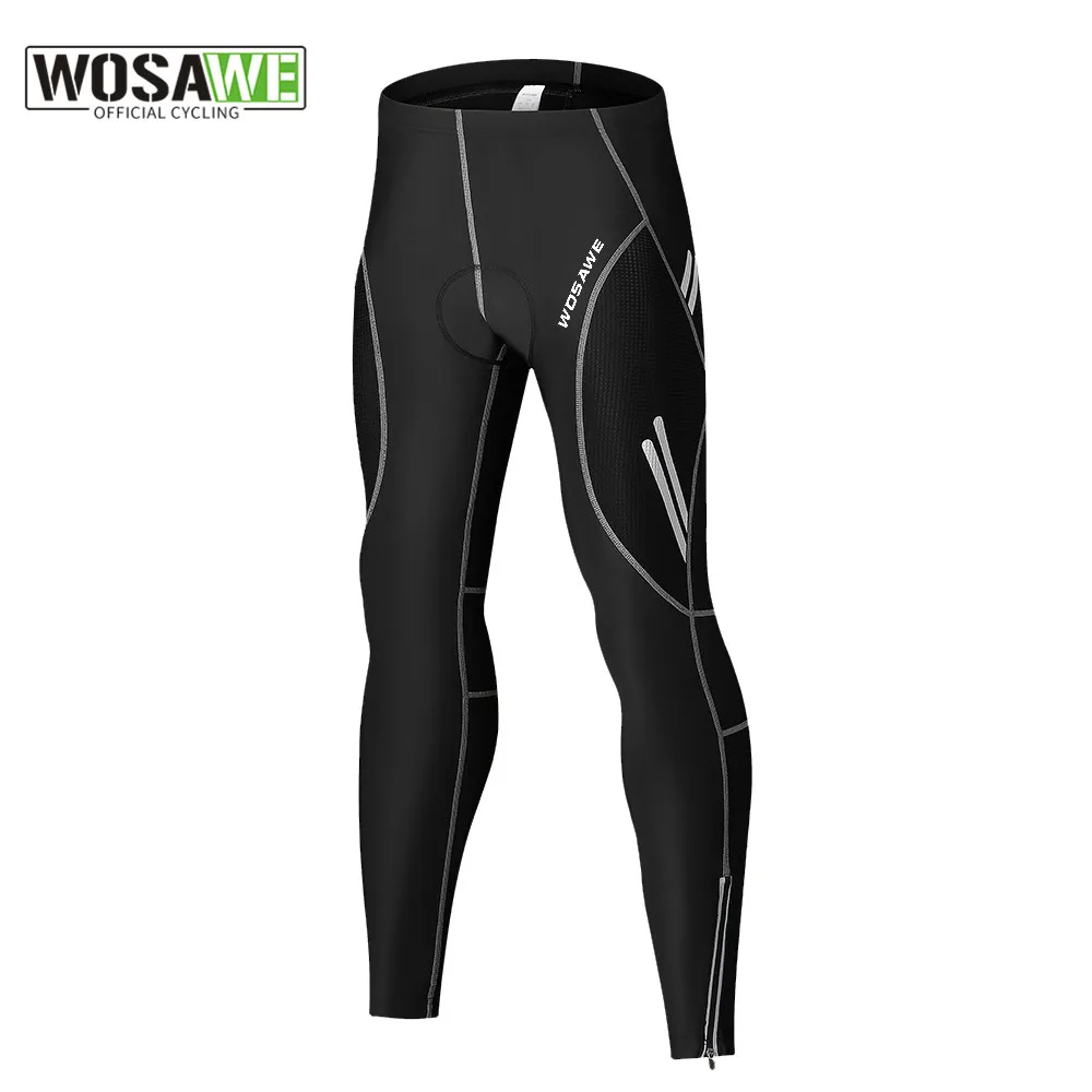 

WOSAWE Men's Cycling Tights Bike Pants Bottoms Breathable Sports Solid Mountain Bike MTB Road Bike Cycling Trousers