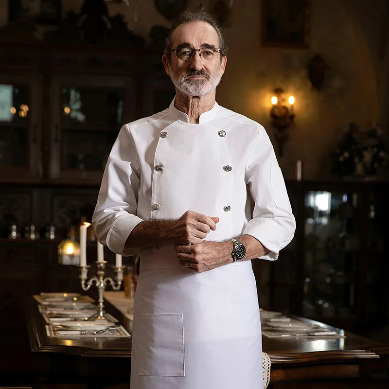 요리사 작업복 긴 소매 가을 겨울 레스토랑 주방 서양 요리 주방 케이터링 캔틴 베이킹 케이크 빵 Clothi