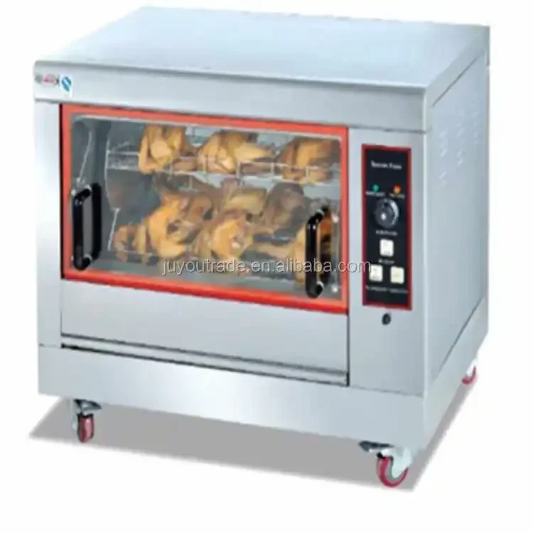 Stainless Steel Gas Chicken Rotisserie Chicken Electric Gas Commercial Chicken Roasting Oven Machine