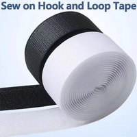 10M/Pair Hook and Loop Tape Nylon Heavy Duty Sticky Strips Reusable Fastener Roll Strips Sewing Adhesive Velcros Tape20-50mm