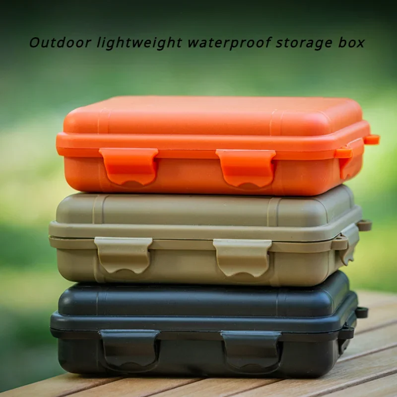 EDC Tool Box Outdoor Camping Survival Kit Shockproof Waterproof Case Sealed Box Outdoor Survival Storage Box Small.