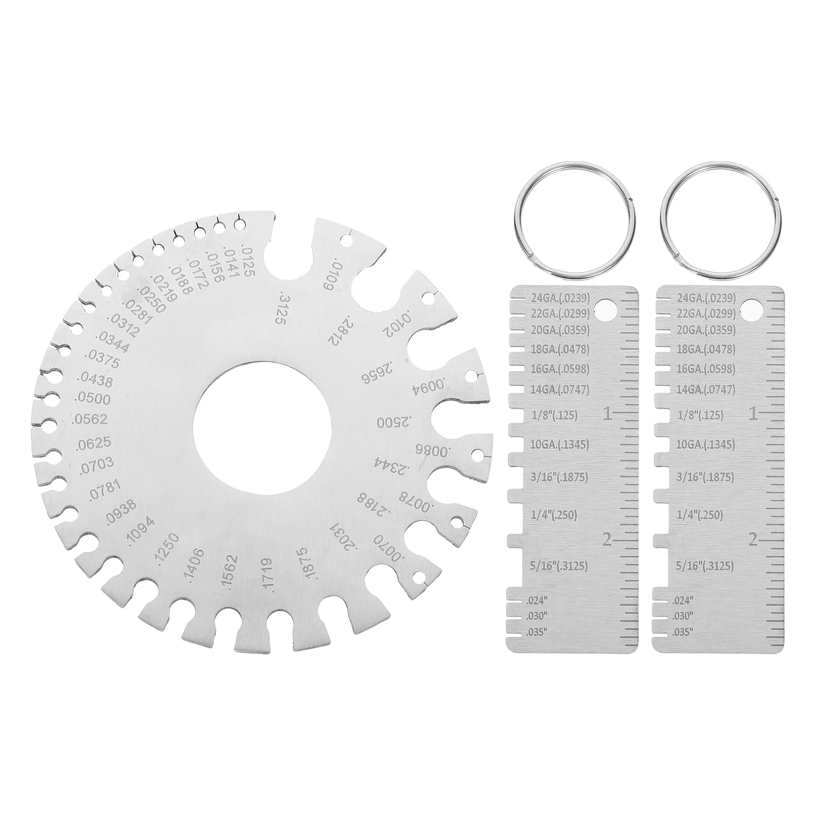 3Pcs Zuverlässige Schweißen Dicke Gauge Draht Blech Mess Werkzeug Hohe Präzision Edelstahl Tragbare Draht Gauge