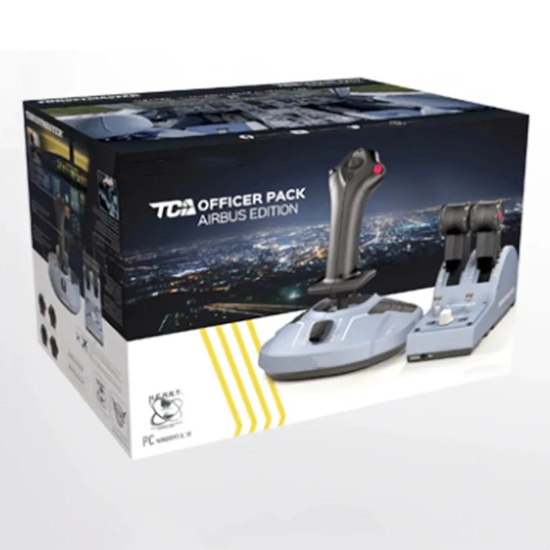 TCA Airbus version Microsoft simulated flight joystick aircraft  operation and manipulation of civil aviation stick computer