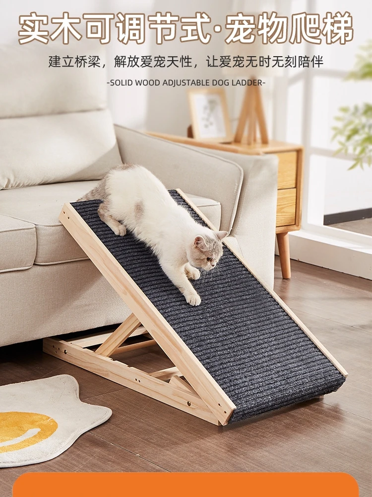 

Pet Stairs Ramp Steps Senior Dog Ladder Climb Cat Use Up Bedside Ladder Down Bed Folding Small Dog