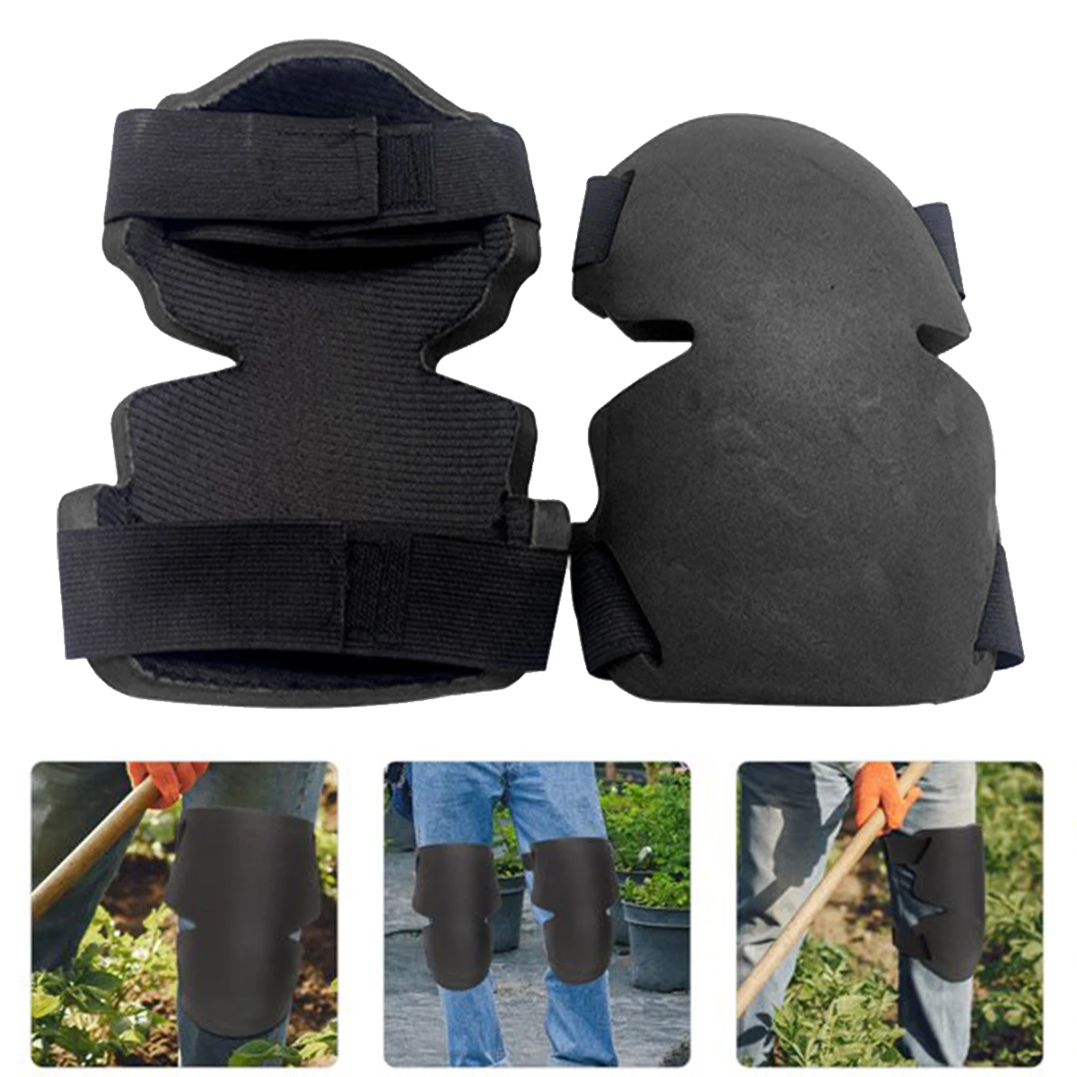 1 Pair Work Knee Pads Flexible EVA Soft Foam Self Protection Gardening Clean Protect Sports Knee Pads Workplace Safety Supplies