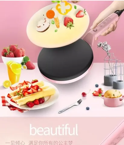 220V 인기 전기 크레페 팬 스프링 롤 스킨 메이커 – 가정용 다용도 얇은 팬케이크 기계 AE