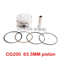 For ZONGSHEN 200 CG200 CG 200 200cc Spare Motorcycle 63.5 mm Piston 15 mm Pin Ring Parts