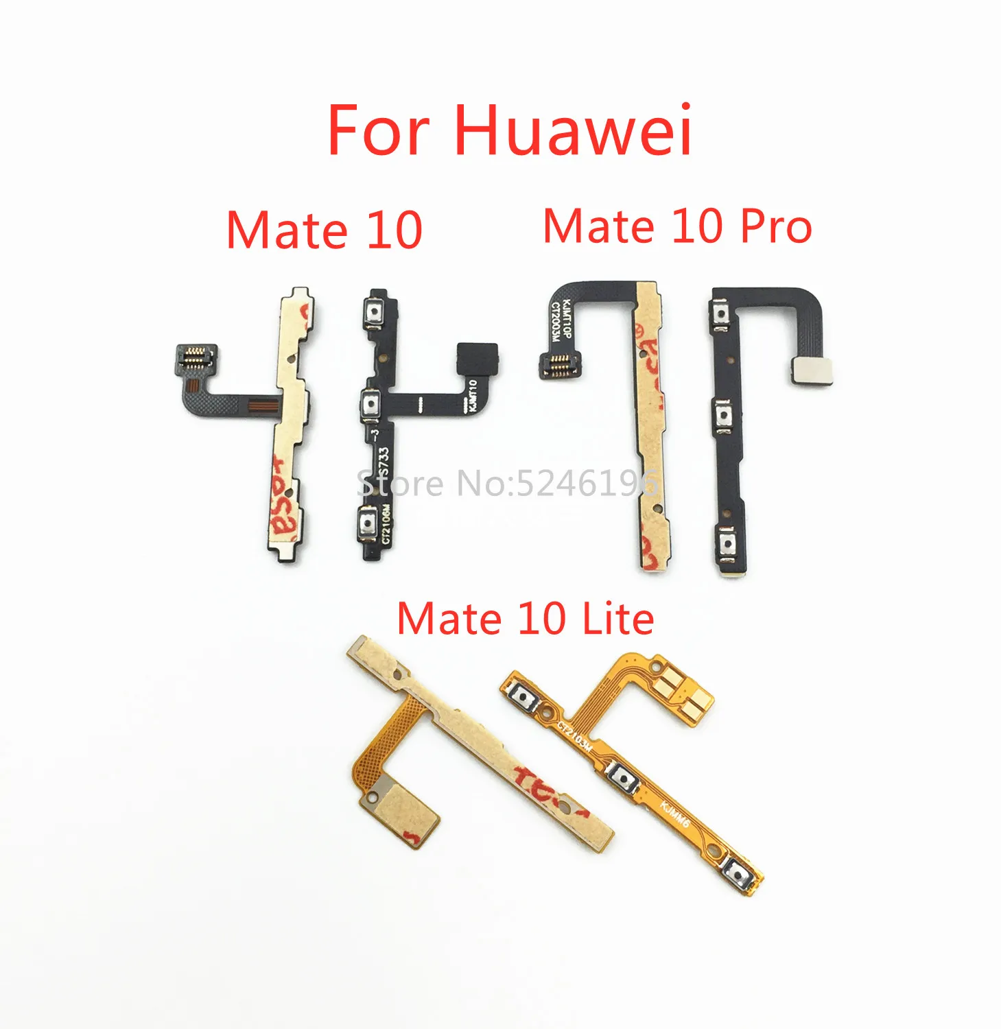 

Applicable to For Huawei Mate 10 Mate 10 Pro Lite Switch Power On / Off key Mute Volume Button Ribbon Flex Cable Replacement