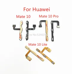 1pcs Power On / Off key Mute Volume Button Ribbon Flex Cable For Huawei Mate 10 Mate 10 Pro Lite Replace Part