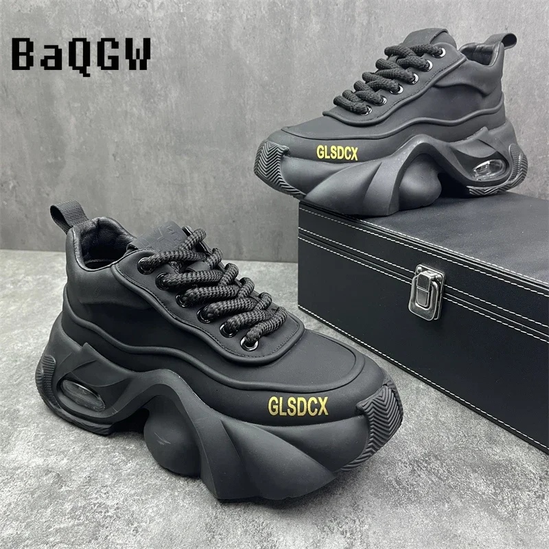 Designer Style Men Shoes Autumn Winter Comfortable Men\'s Thick Platform Sneakers Fashion Casual Shoes Sports Trainers Tenis