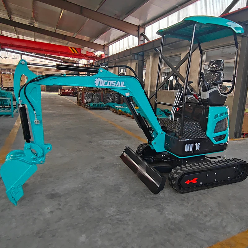 โรงงานเครื่องกลการปรับแต่งขาย 1800 กก.ไฮดรอลิก Mini Excavator ขุดขนาดเล็ก 1.8ton Kubota Excavator ราคาที่แข่งขันได้