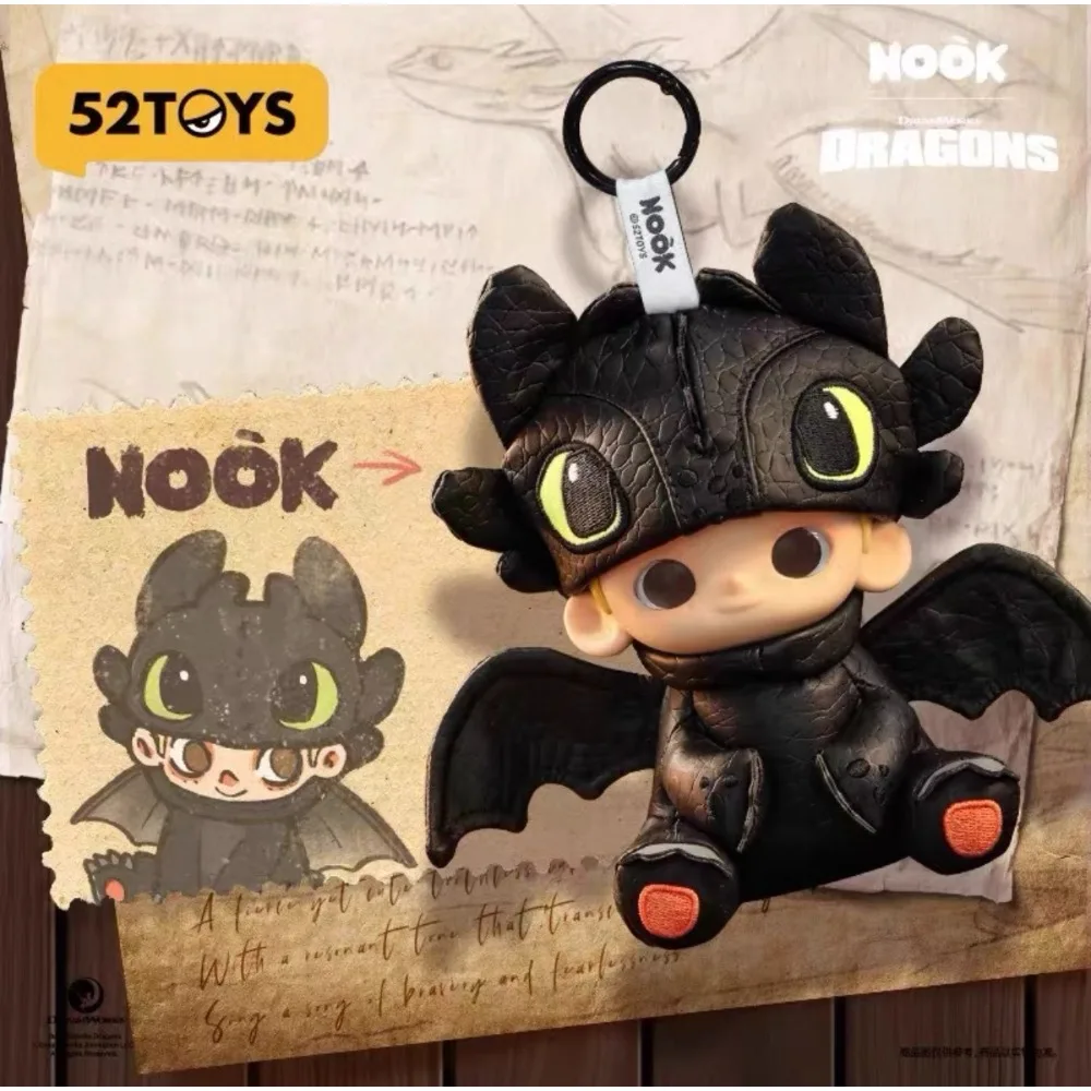 

52TOYS NOOK x Toothless Limited Figure 17cm Night Fury Dragon Hiccup Collectible Model Desktop Ornament Bag Charm Gifts