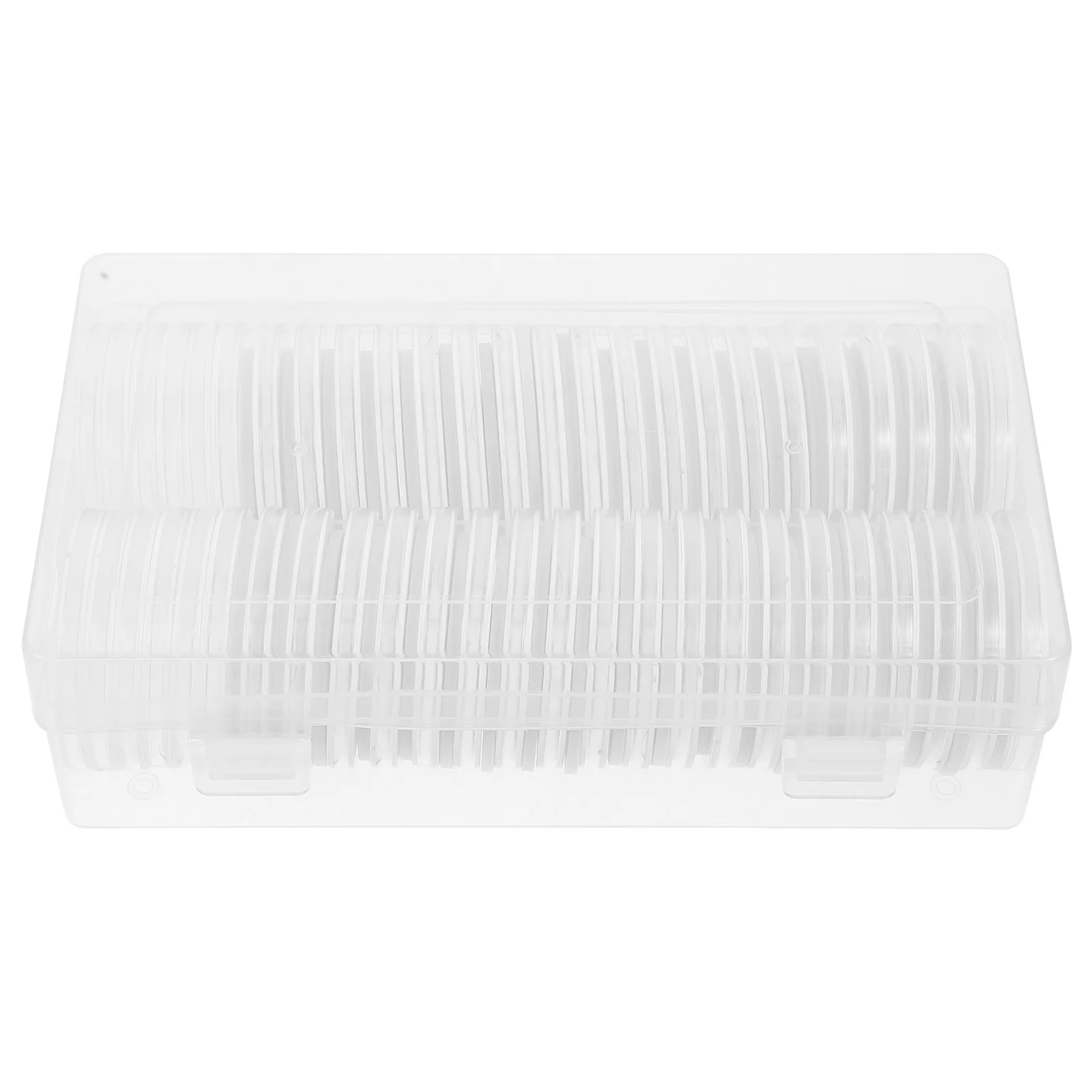 1 set 1 Set Transparent Plastic Storage Box For Collectors Organizer Holder Case Protector Display Container Bulk Coin Sorter