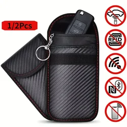Card Car Key Box FOB Signal Shielding Bag RFID Shielding Key Credit Thickened Card Bag Privacy Protection Storage Box