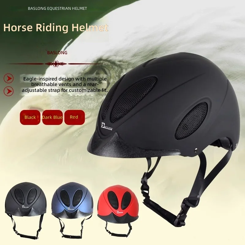 Equestrian Helmet, Adult & Kids Horse Riding Gear, Spring Autumn Knight Equestrian Cap, Multi-color One Size Adjustable, Unisex